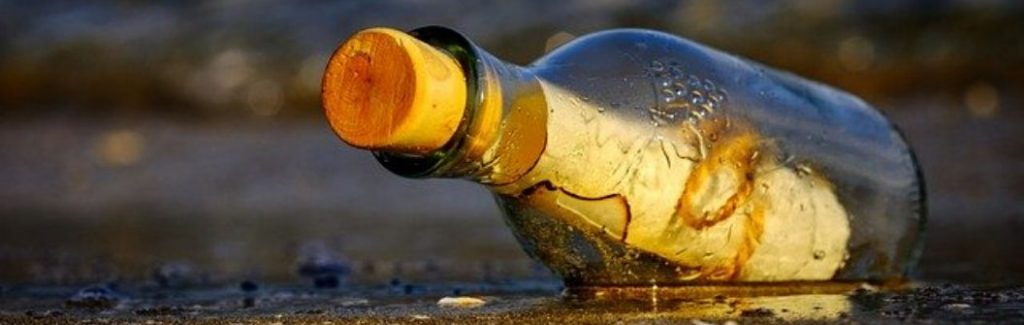 message across Message in a bottle